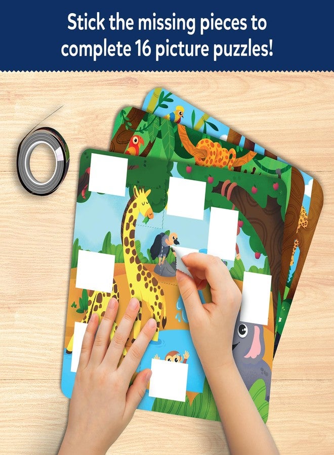 Skillmatics Puzzle Activity - Tape It Animals, 150+ Easy-Tear Stickers, Art & Craft Kit, Educational Fine Motor Skills & Travel Toy, Gift for Kids Ages 4, 5, 6, 7, 8 - Image 5